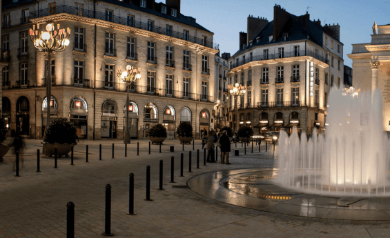 maitrise d'oeuvre éclairage Place Graslin à Nantes